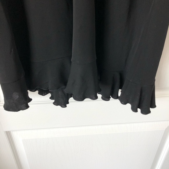 Diane Von Furstenberg black faux wrap dress. - Picture 6 of 9